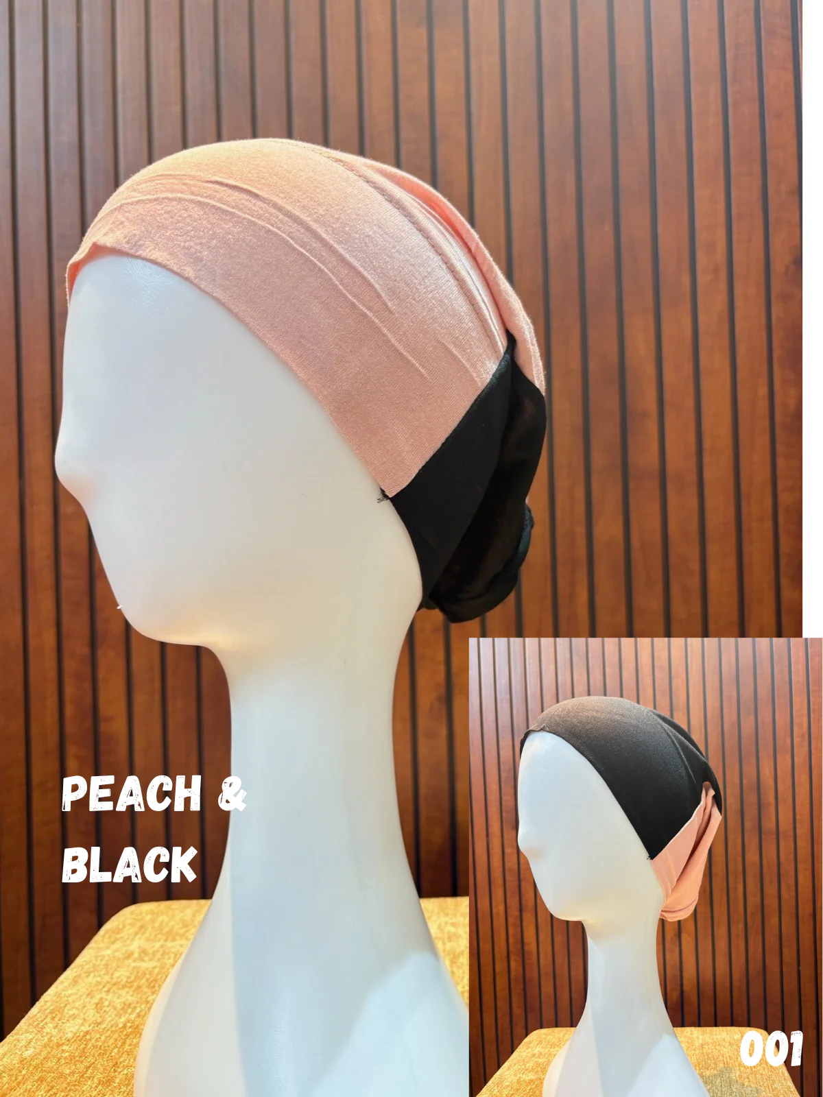 Dual Color Tube Hijab Caps - Image 3